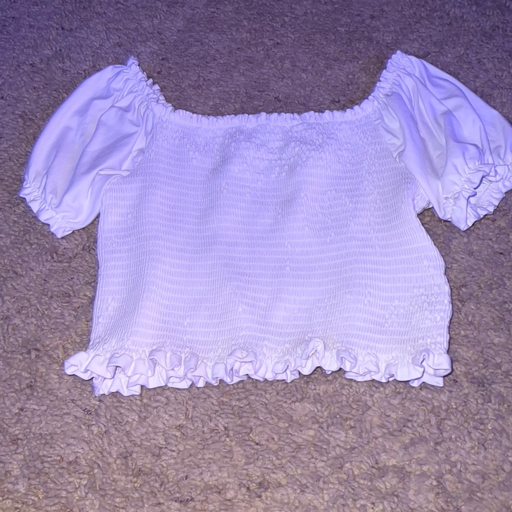 planet gold white top. Color: white. Condition: new.